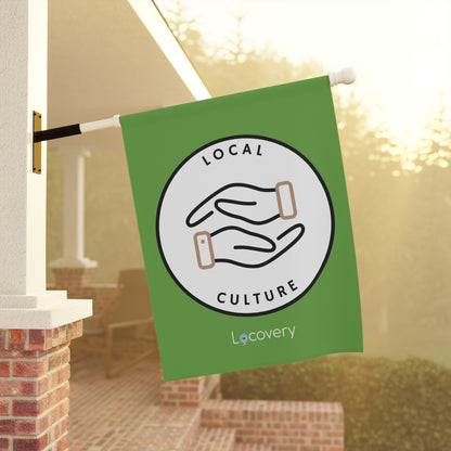 Local Culture Garden Banner | Green