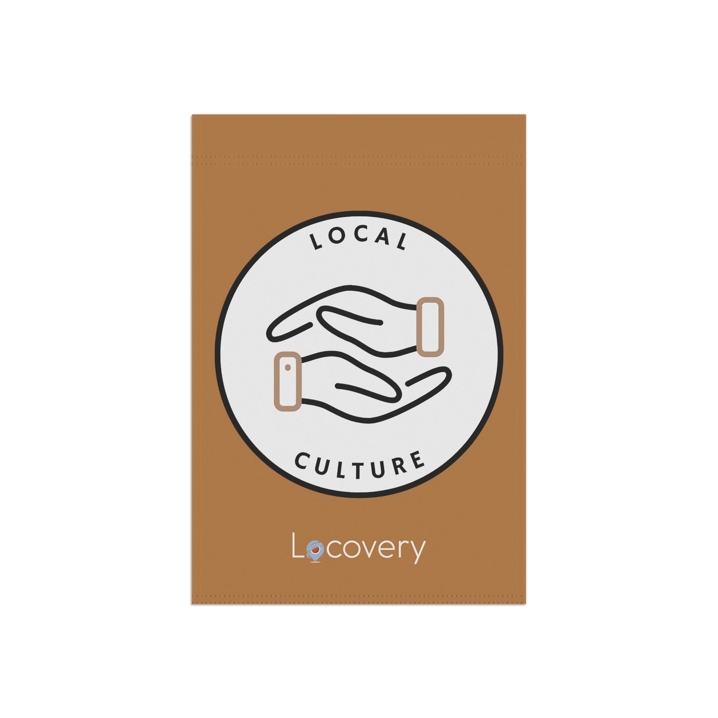 Local Culture Garden Banner | Brown