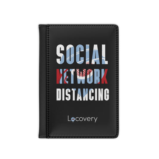 Social Network Distancing Passport Cover | Black