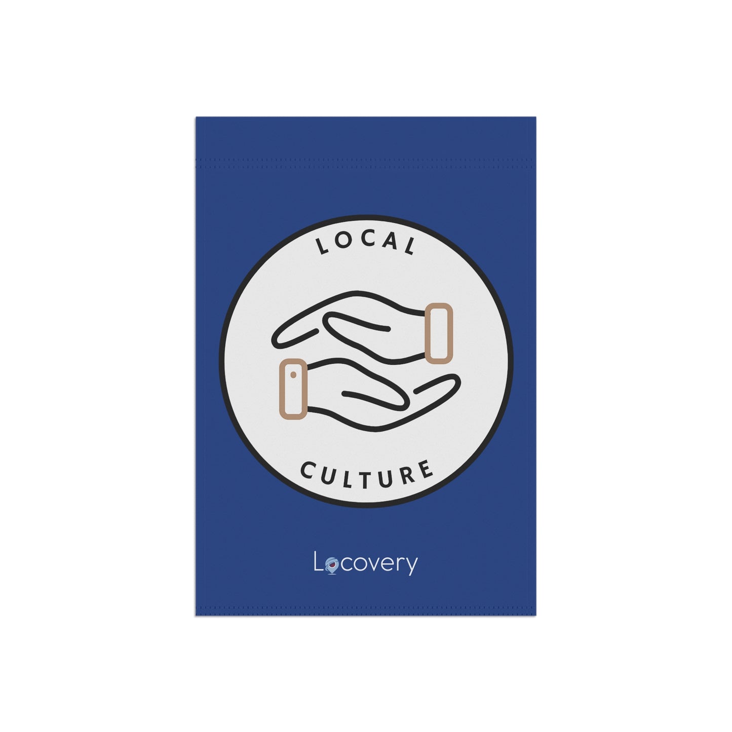 Local Culture Garden Banner | Blue