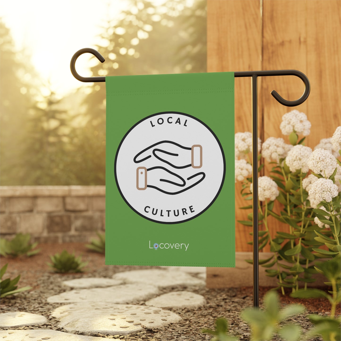 Local Culture Garden Banner | Green