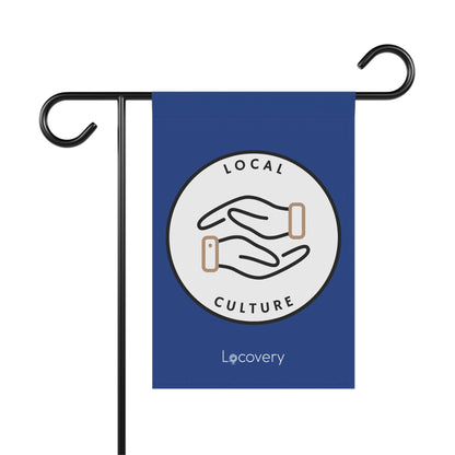 Local Culture Garden Banner | Blue