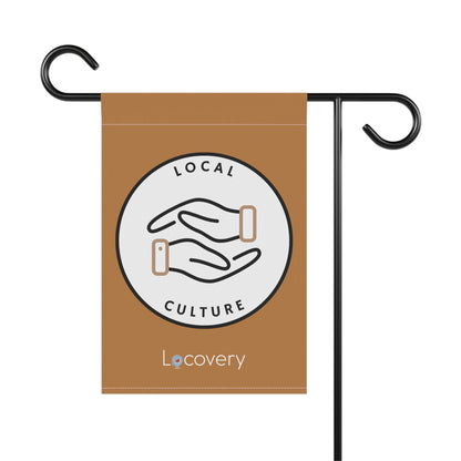 Local Culture Garden Banner | Brown