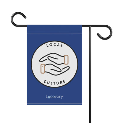 Local Culture Garden Banner | Blue