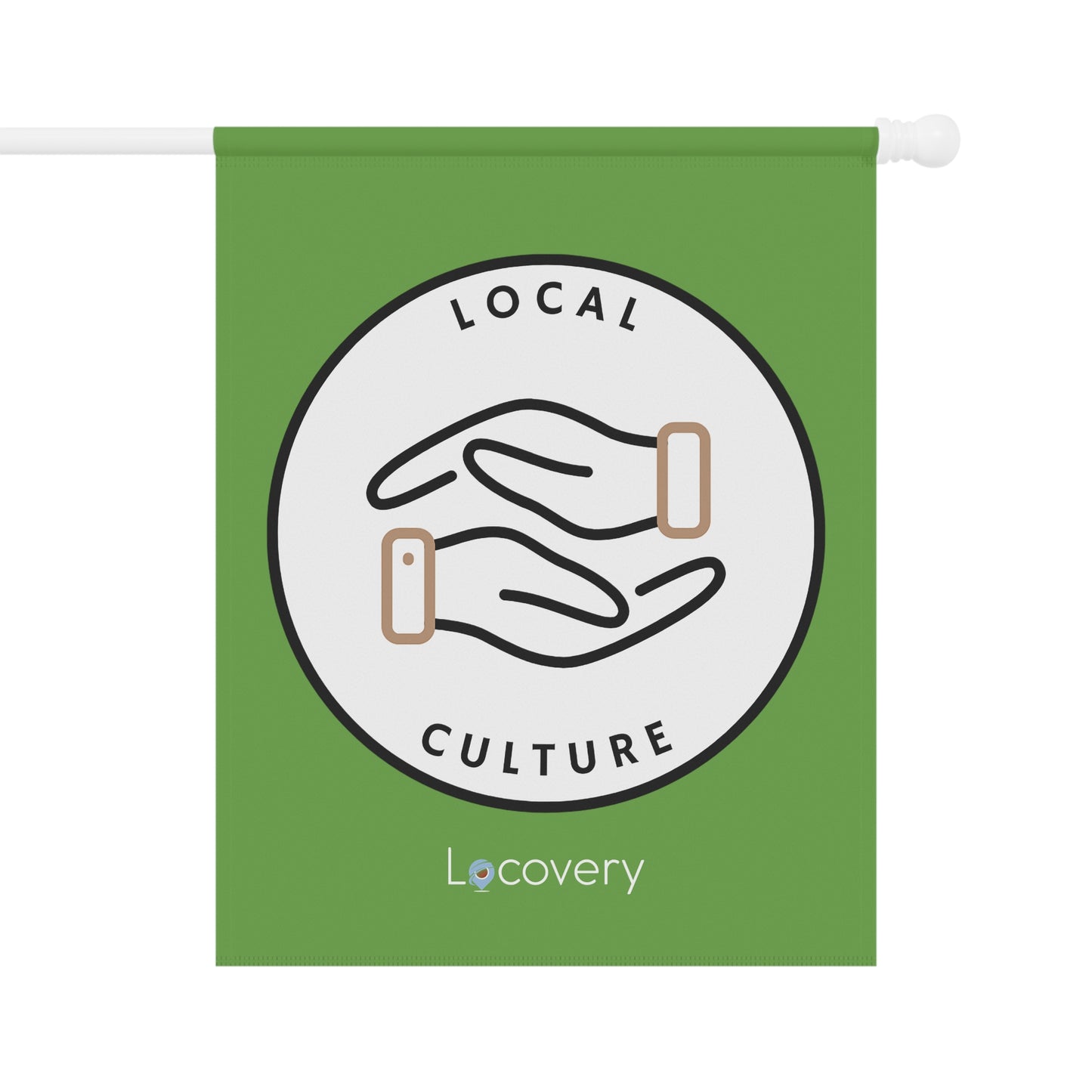 Local Culture Garden Banner | Green