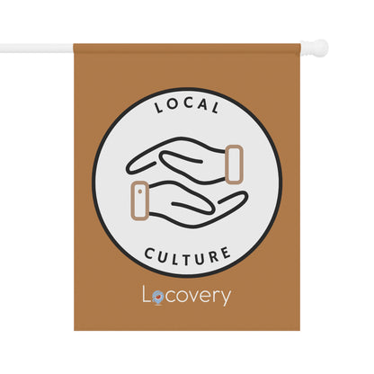 Local Culture Garden Banner | Brown