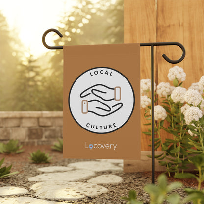 Local Culture Garden Banner | Brown