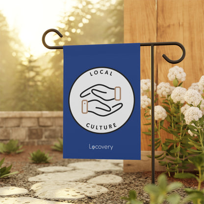 Local Culture Garden Banner | Blue