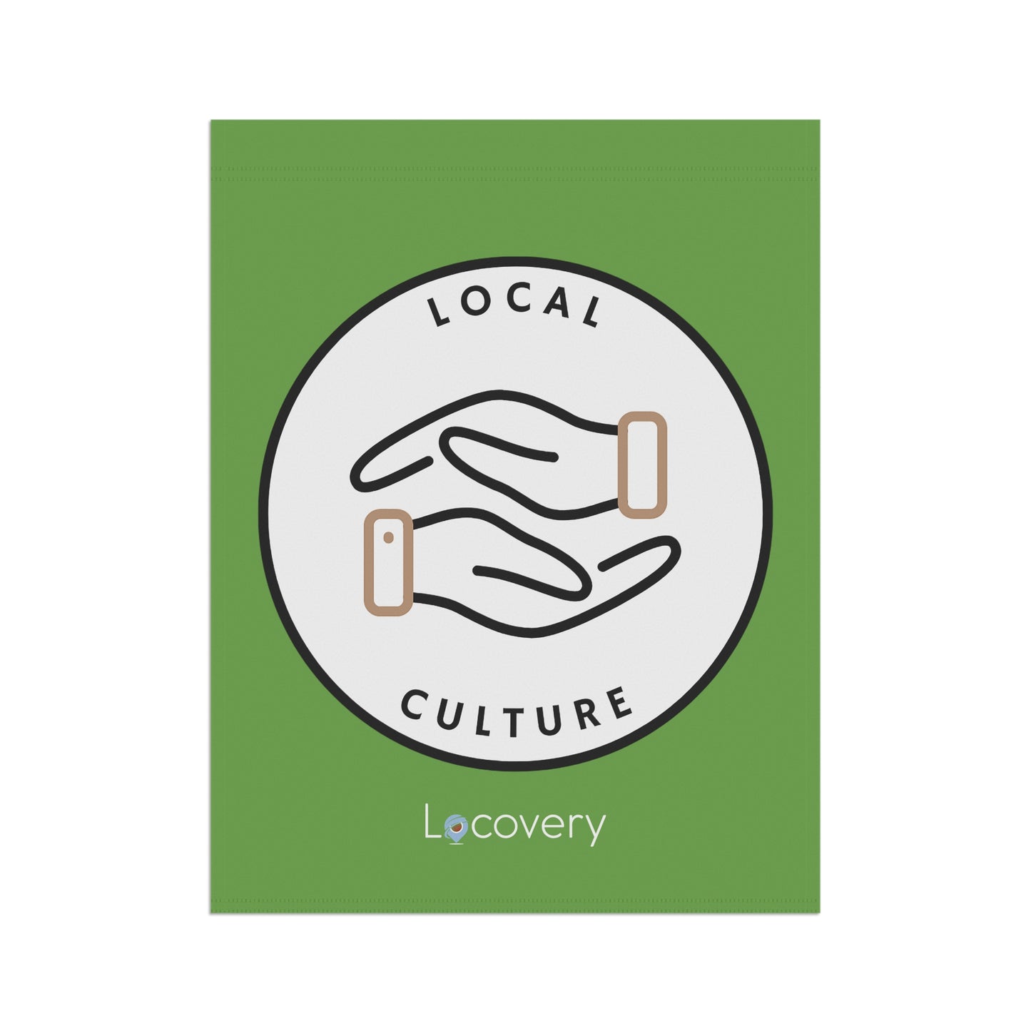 Local Culture Garden Banner | Green