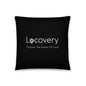 Locovery Discover The Power of Local Pillow | Black