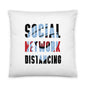 Social Network Distancing Pillow | Black