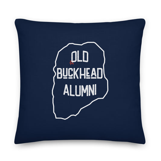 Old Buckhead Alumni Premium Pillow | Navy Blue