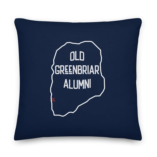 Old Joyland Alumni Pillow | Navy Blue