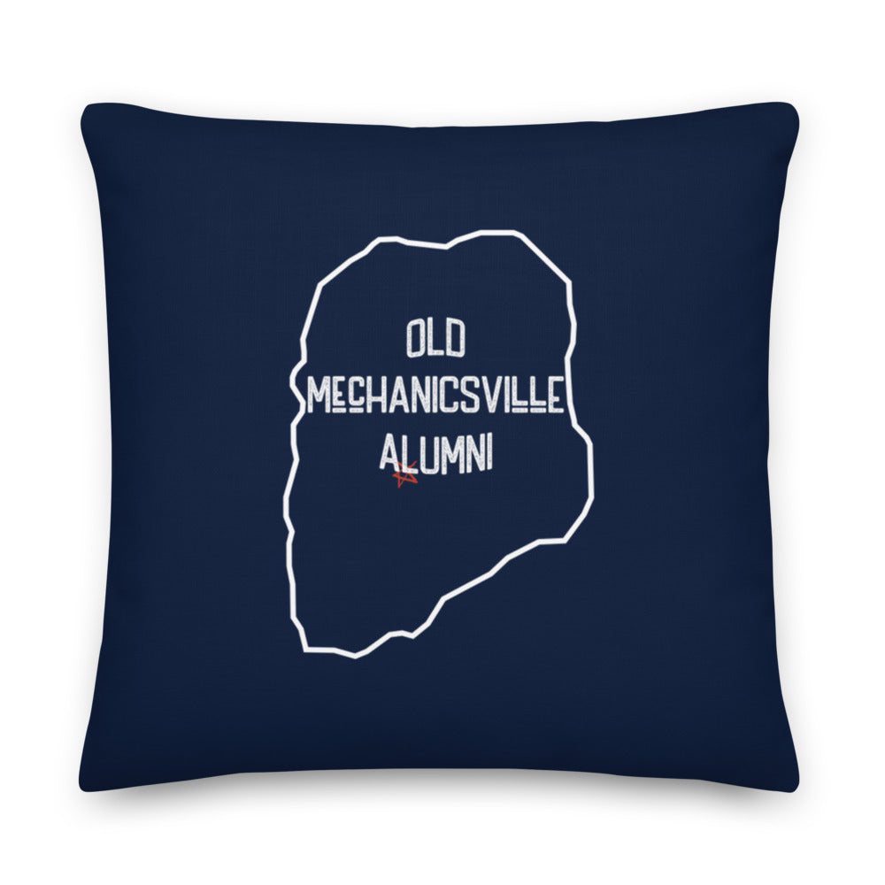 Old Mechanicsville Alumni Pillow | Navy Blue