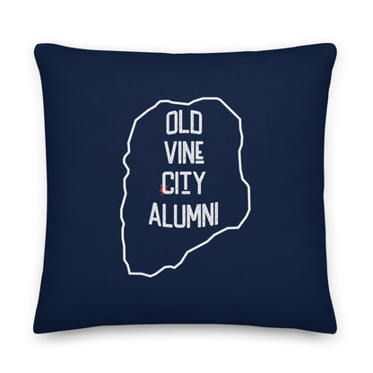 Old Vine City Alumni Pillow | Navy Blue