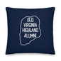 Old Virginia Highland Alumni Pillow | Navy Blue