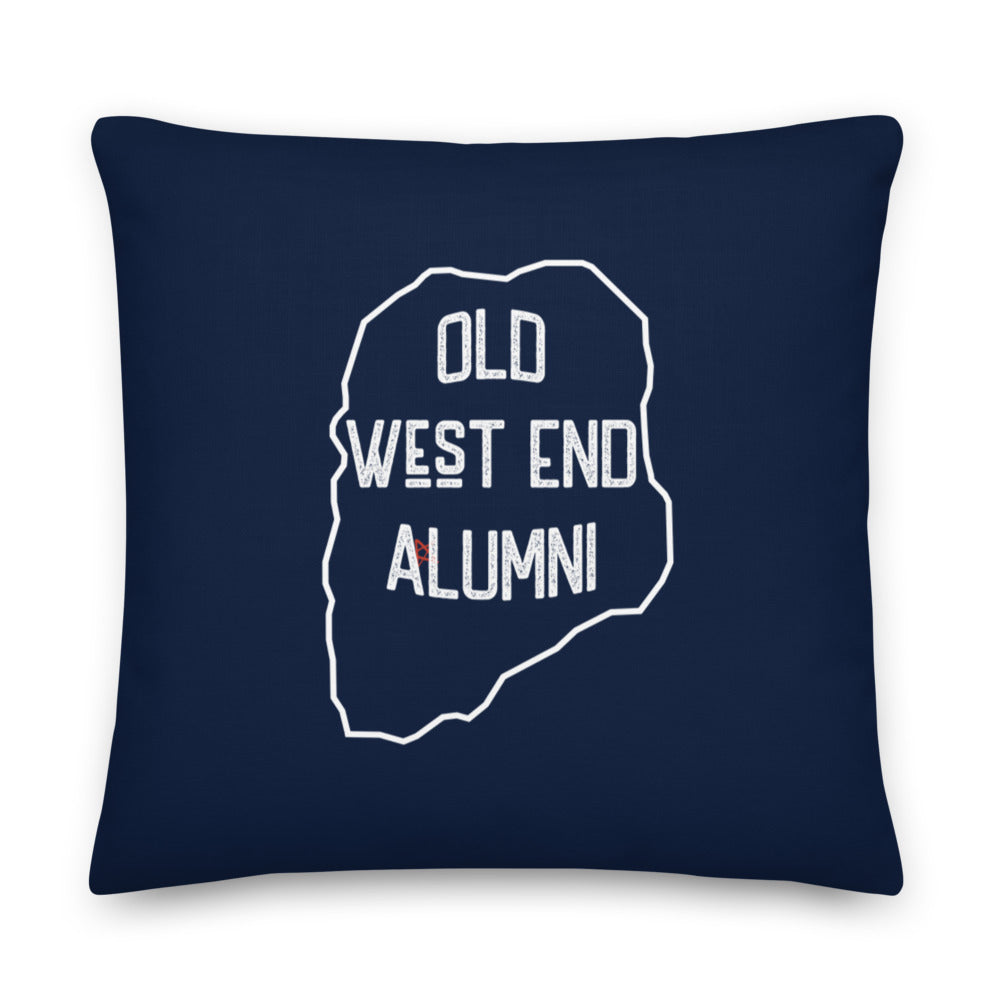 Old West End Alumni Pillow | Navy Blue