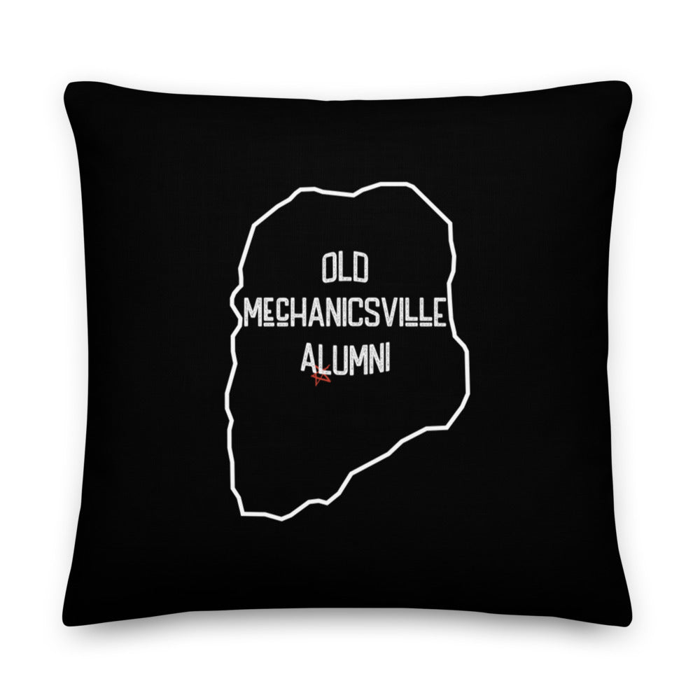 Old Mechanicsville Alumni Pillow | Black