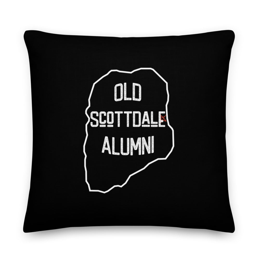 Old Scottdale Alumni Pillow | Black