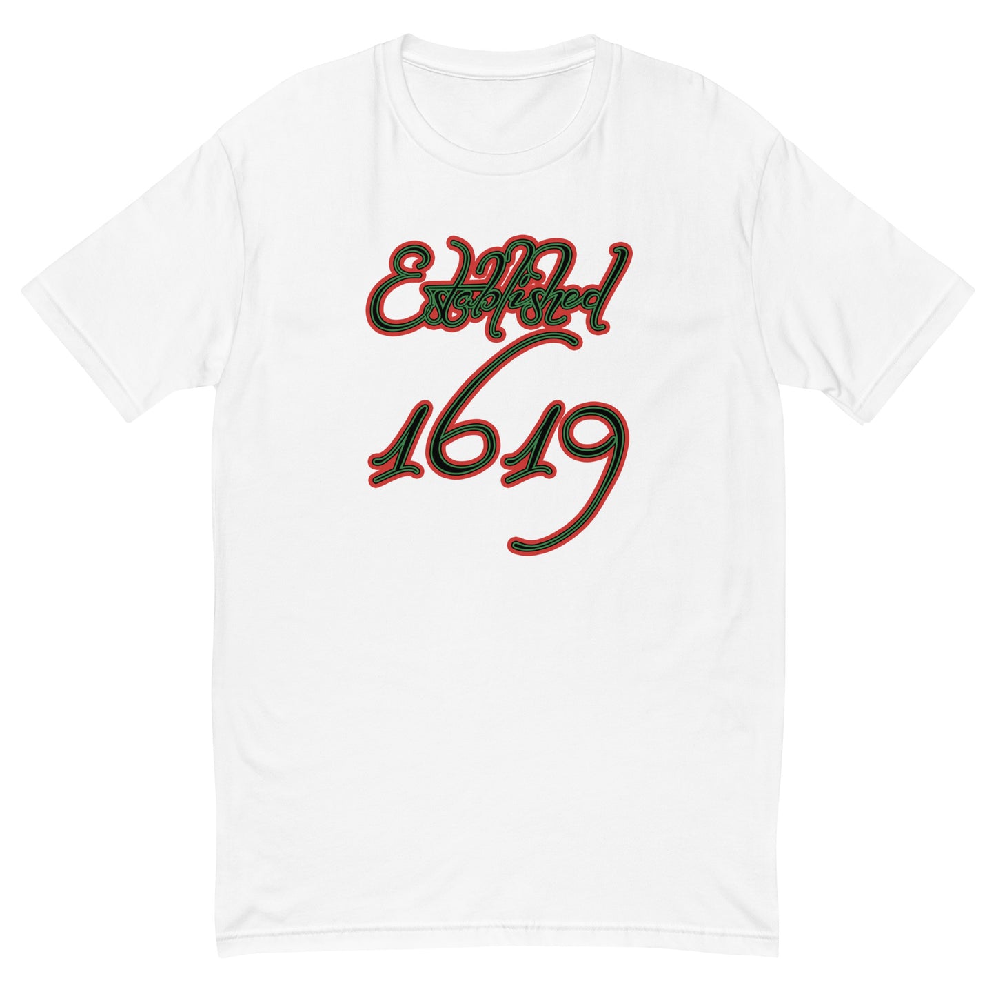 Established 1619 Short Sleeve Unisex T-Shirt | White