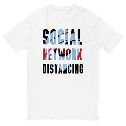 Social Network Distancing Short Sleeve Unisex T-Shirt | White