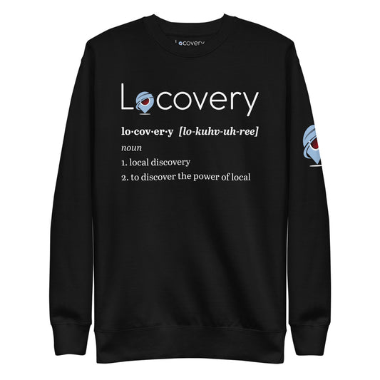 Definition of Locovery Unisex Fleece Pullover | Black