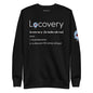 Definition of Locovery Unisex Fleece Pullover | Black